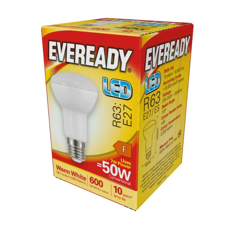 Eveready LED R63 7,8W 806lm Blanco Cálido 3000k E27