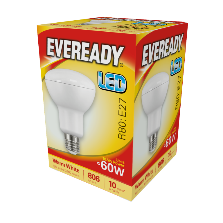 Eveready LED R80 10,5W 806lm Blanc Chaud 3000k E27