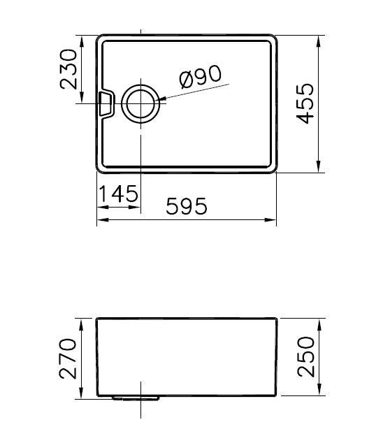 Reginox Belfast White Ceramic Sink Inc Waste
