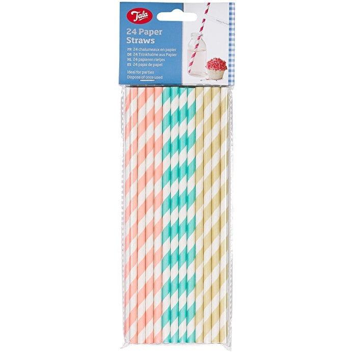 Tala Paper Straws Pastel