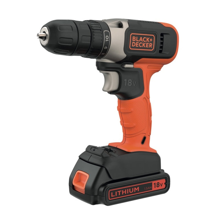Taladro atornillador inalámbrico Black & Decker 18 V