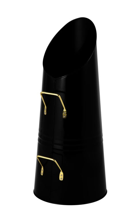 Hearth & Home Anthracite Coal Hod Black & Brass 23"