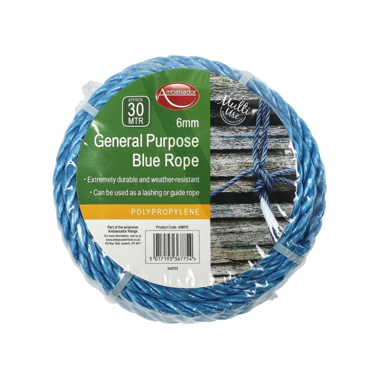 Ambassador Mini Coil Blue General Purpose Rope
