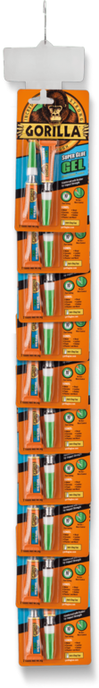 Gorilla Super Glue Gel 2 x 3gm 10 Piece Clip Strip