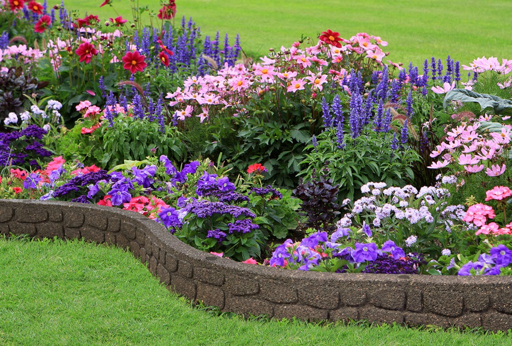 Primeur Flexi Curve Border Rockwall Earth 5x9x122cm