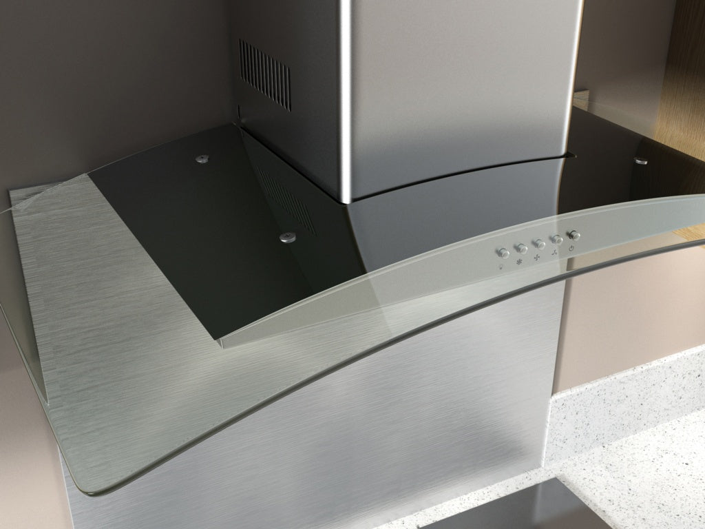 Kitchenplus Curve Stainless Steel Cooker Hood