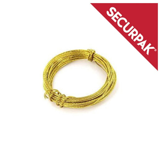 Securpak Brass Picture Wire 3.5m