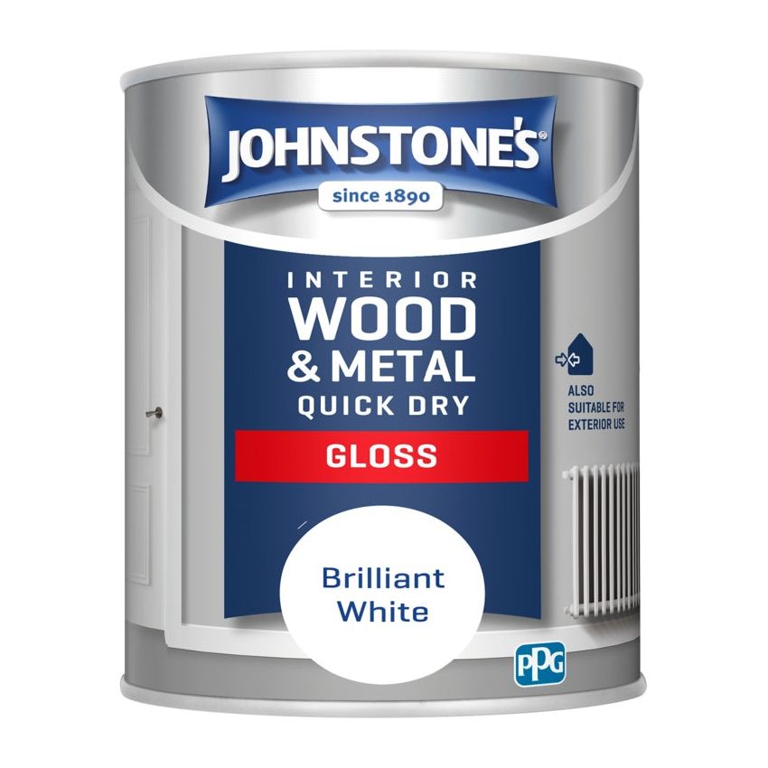 Johnstone's Quick Dry Gloss - Brilliant White