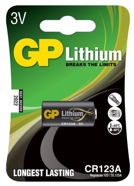 Pile au lithium GP CR123A
