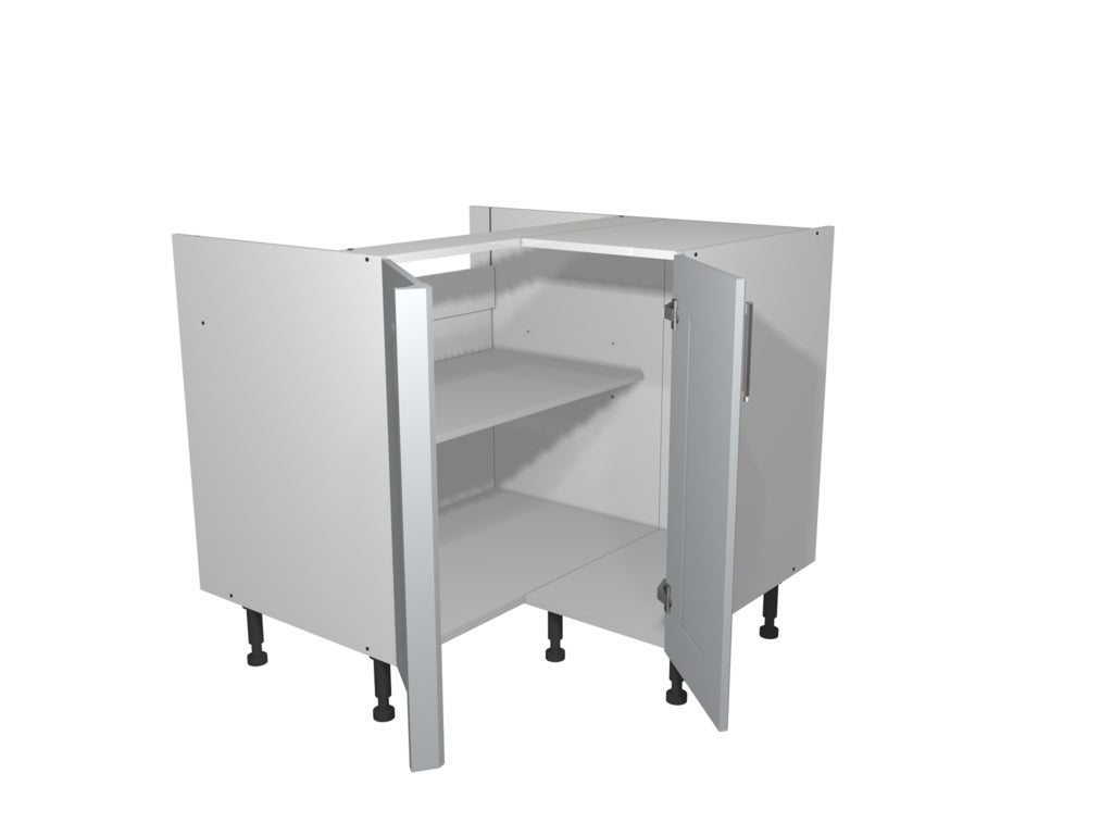 Gower Rapide+ Verona Grey L Shaped Corner Base Unit