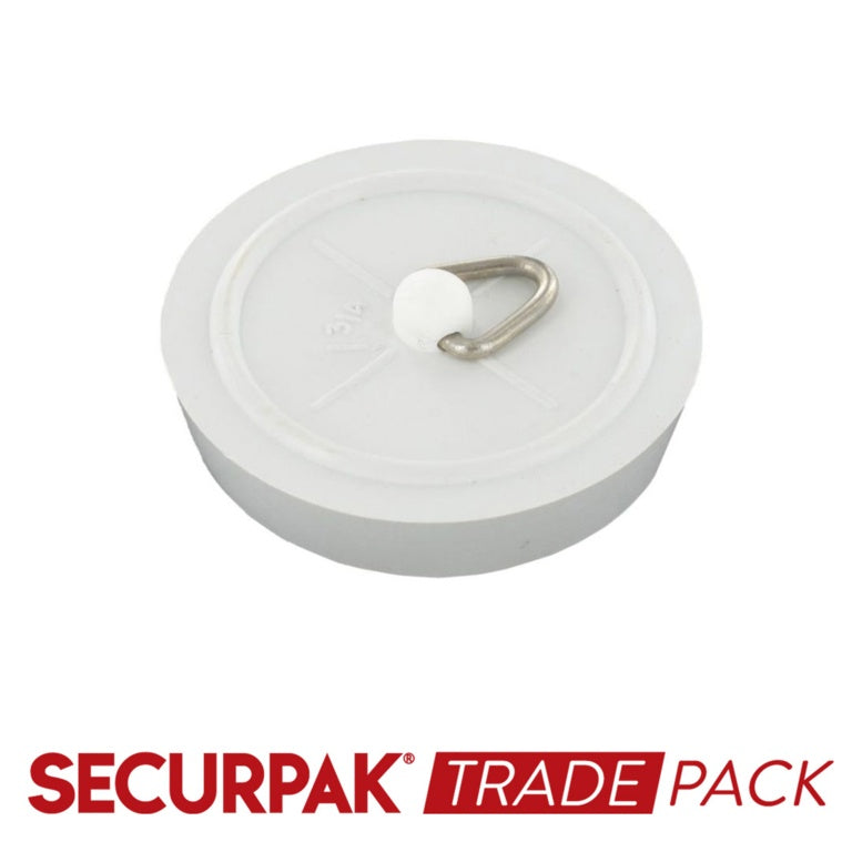 Securpak Bath Plug White 45mm 10 Pack