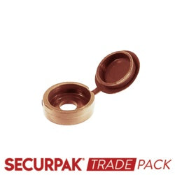 Securpak Fold Over Screw Caps Beige 100 Pack