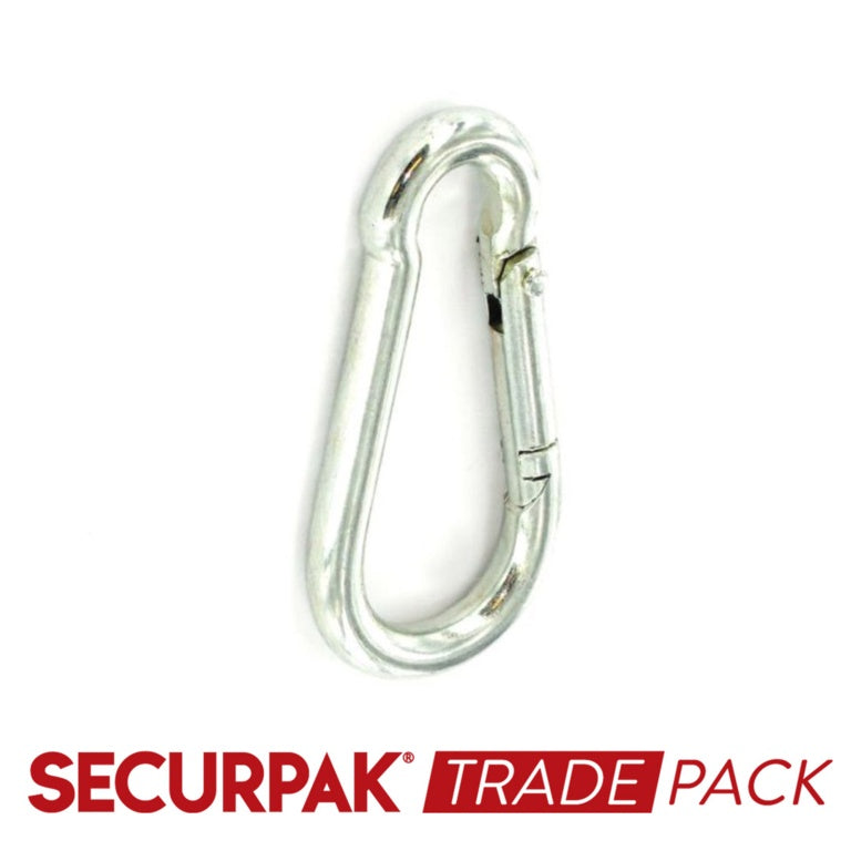 Securpak Snap Hook Zinc Plated M6 5 Pack