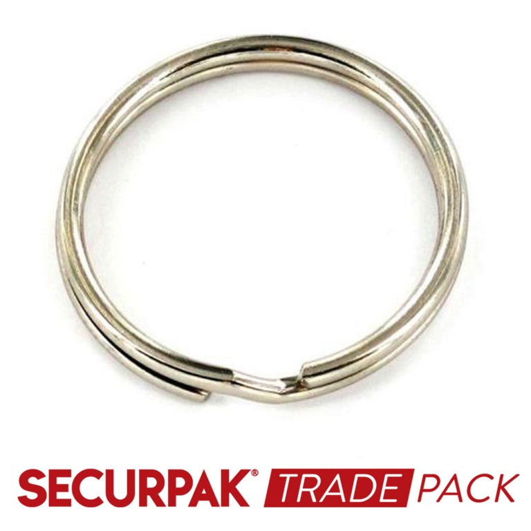 Securpak Steel Split Key Ring Np 25mm 50 Pack
