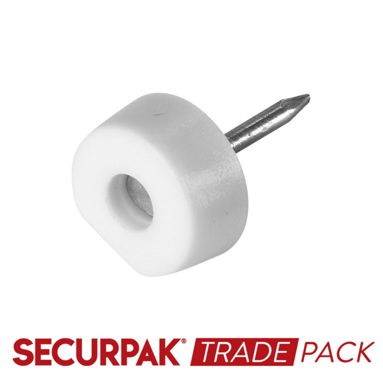 Securpak Shelf Support Nail Type White 100 Pack