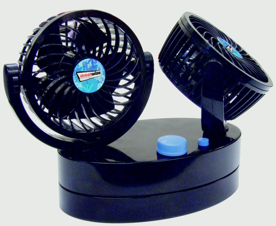 Streetwize Cyclone Oscillating Power Fan 12v