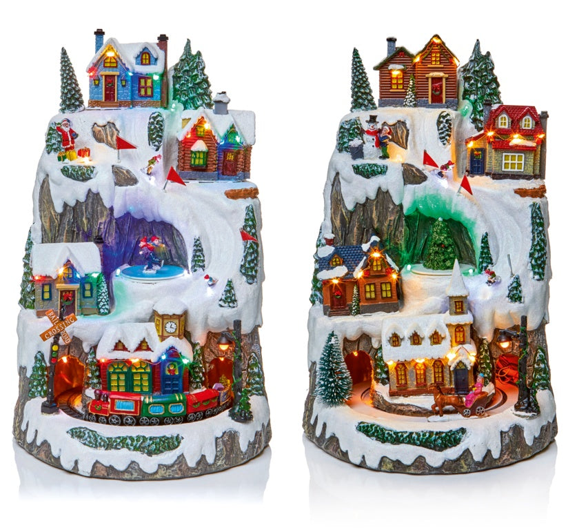 Premier Animated Alpine Village Music 39cm