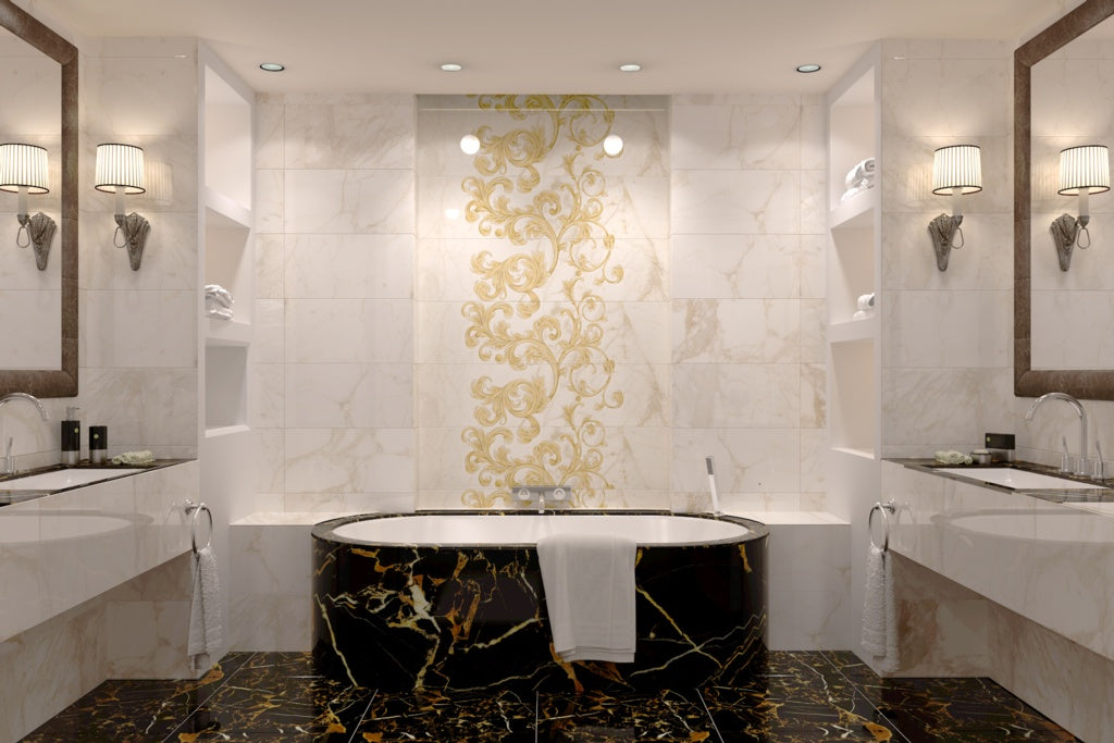 Golden Tile Saint Laurent Marble Wall Tile