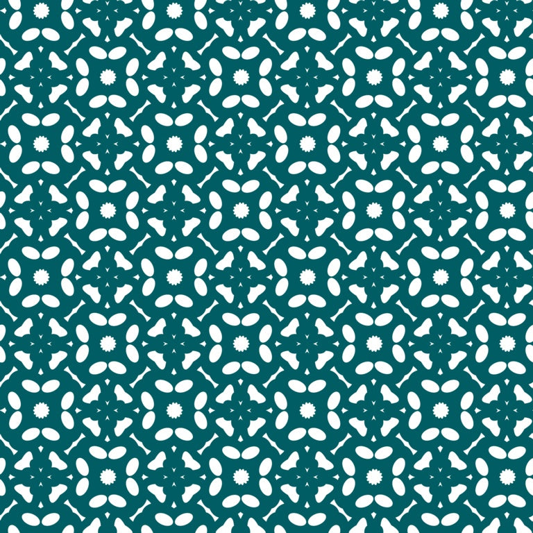 d-c-fix® Food Safe Tablecloth - Flowers Petrol