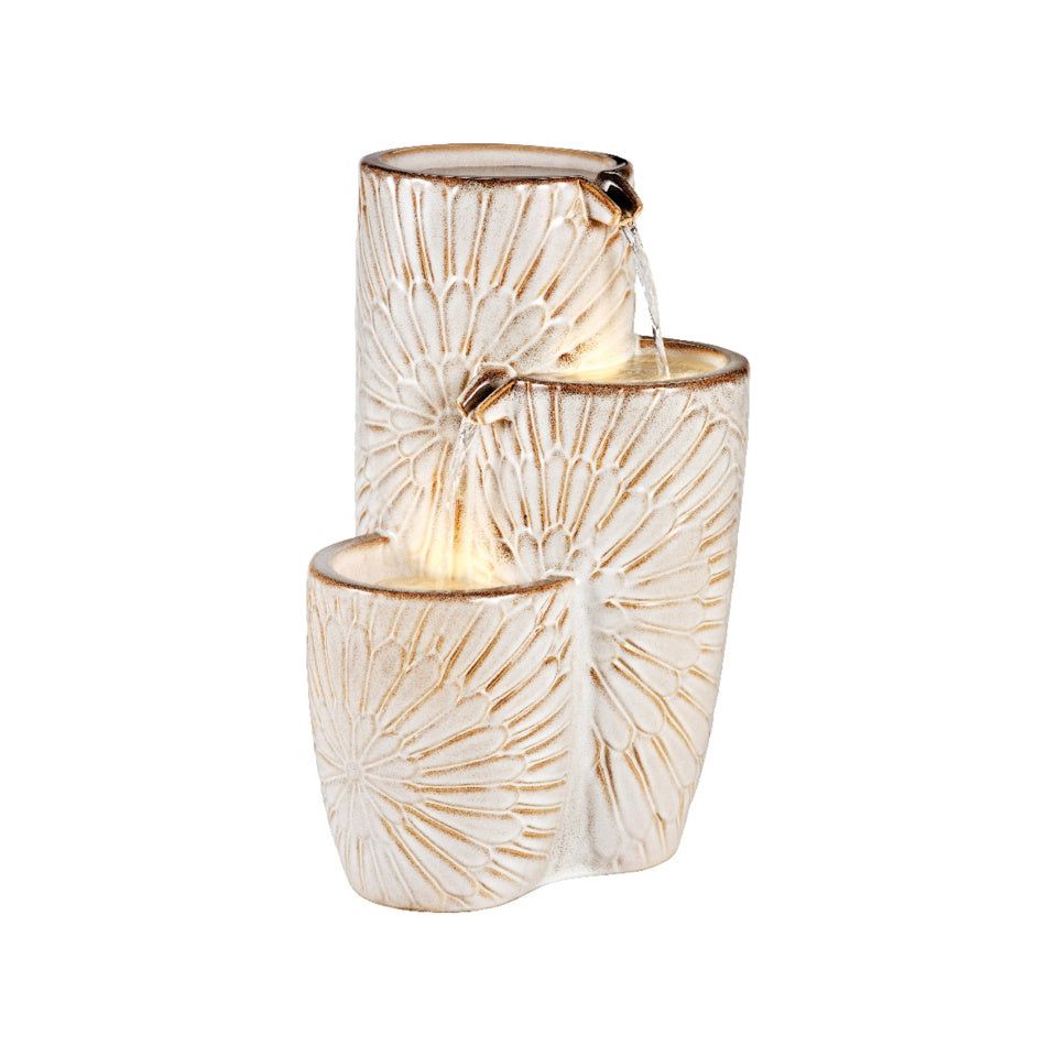 Kaemingk Fountain 3 Tier Jar Ceramic