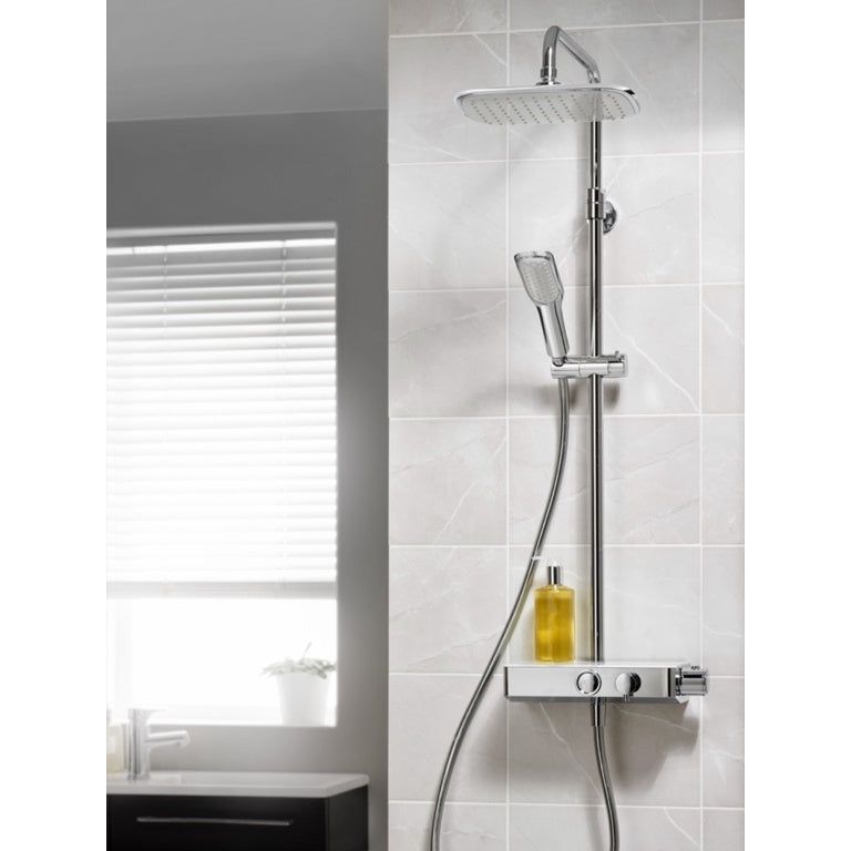 Triton Push Button Thermostatic Mixer Shower Chrome