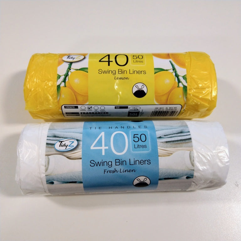 Tidyz Fragranced Jumbo Swing Bin Liners Pack 40