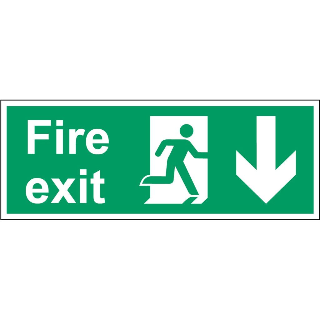 Securit Fire Exit Arrow Down