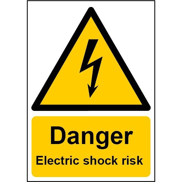 Smiths Architectural Danger Electric Shock Sign 148mmx210mm