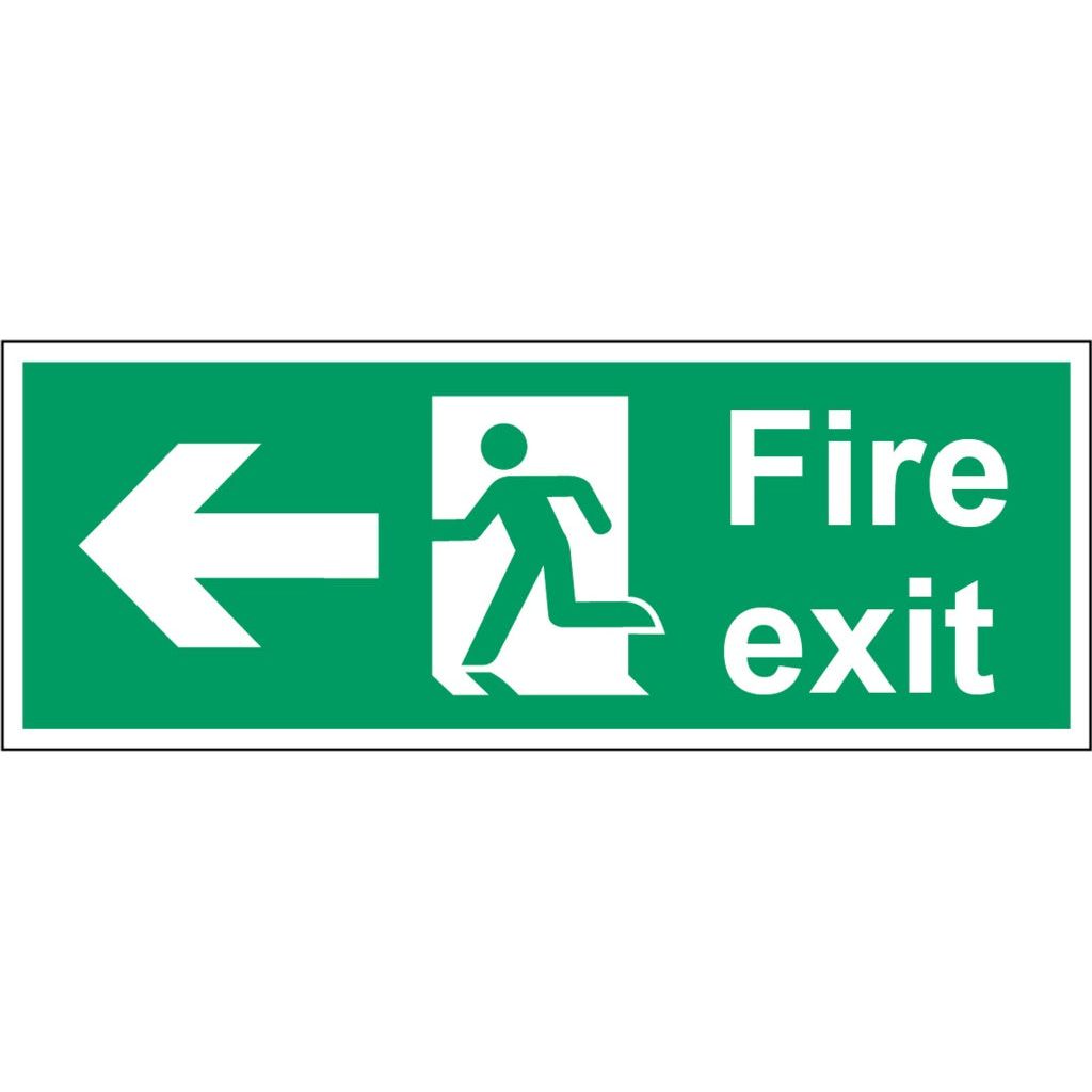 Securit Fire Exit Arrow Left