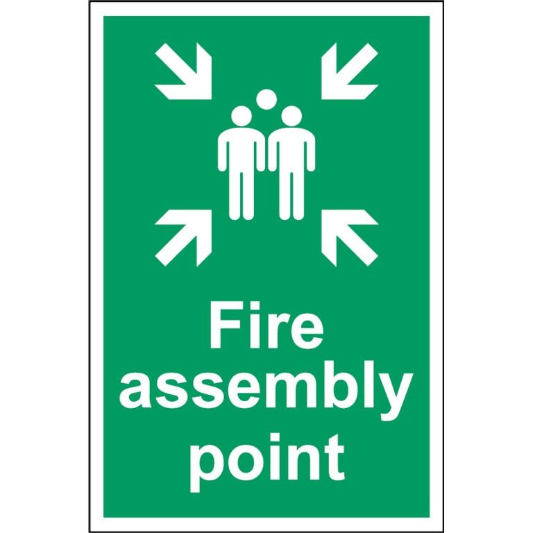 Smiths Architectural Fire Assembly Point Sign 200x300mm