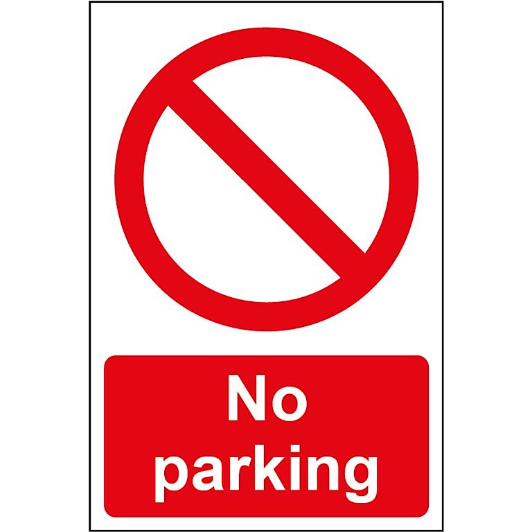 Smiths Architectural No Parking Sign 200x300mm
