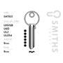 Smiths Locks Universal 6 Pin Key Blank Pack 10
