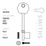 Smiths Locks Asec Mortice Key Blank Pack 10