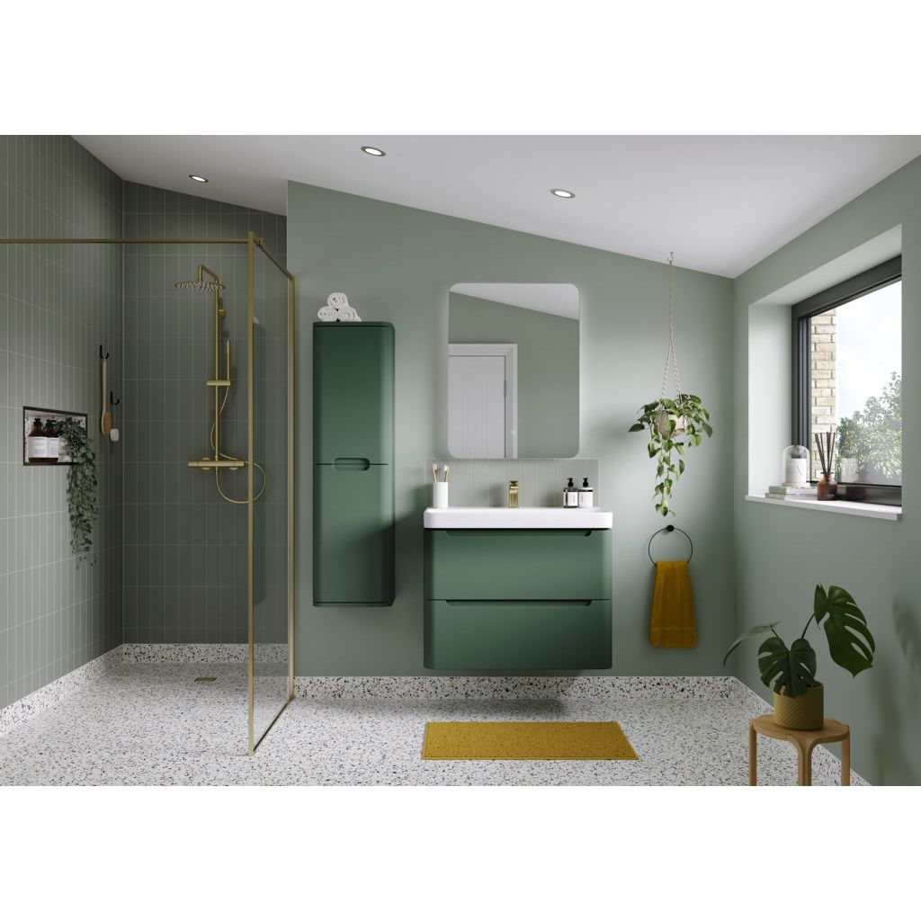 Lambra Wall Hung 2 Drawer Basin & Tall Wall Unit