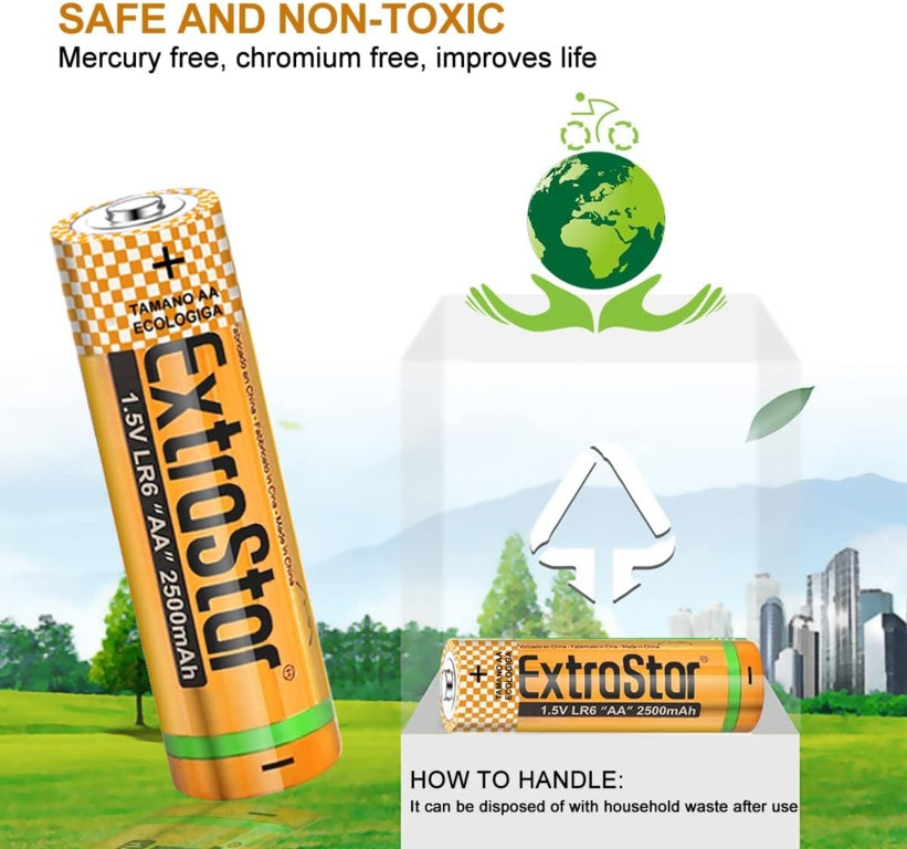 Extrastar Alkaline Batteries 1.5v Aa