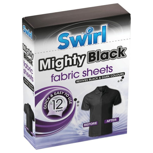 Swirl Mighty Black Sheets