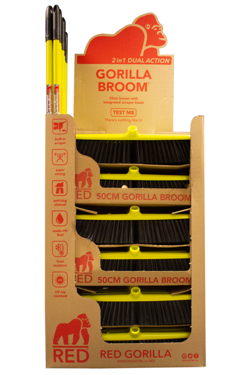 Red Gorilla Broom Box Deal 50cm Stand of 18