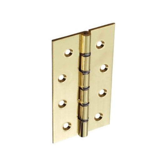 Securit Polished D.S.W. Brass Hinges (1 1/2 Pair)