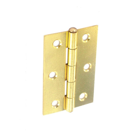 Securit Loose Pin Butt Hinges Brass Plated (Pair)