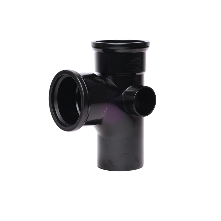 Davant Double Socket Branch 92° Black 110mm