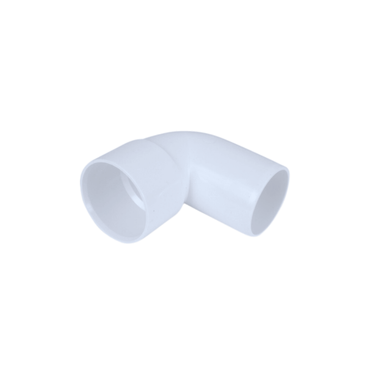 Davant Soudure au Solvant Pivotant Coude 92,5° Blanc