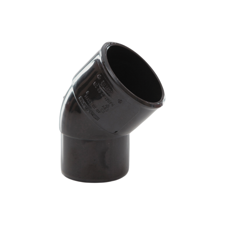 Davant Solvent Weld Spigot 45° Bend Black