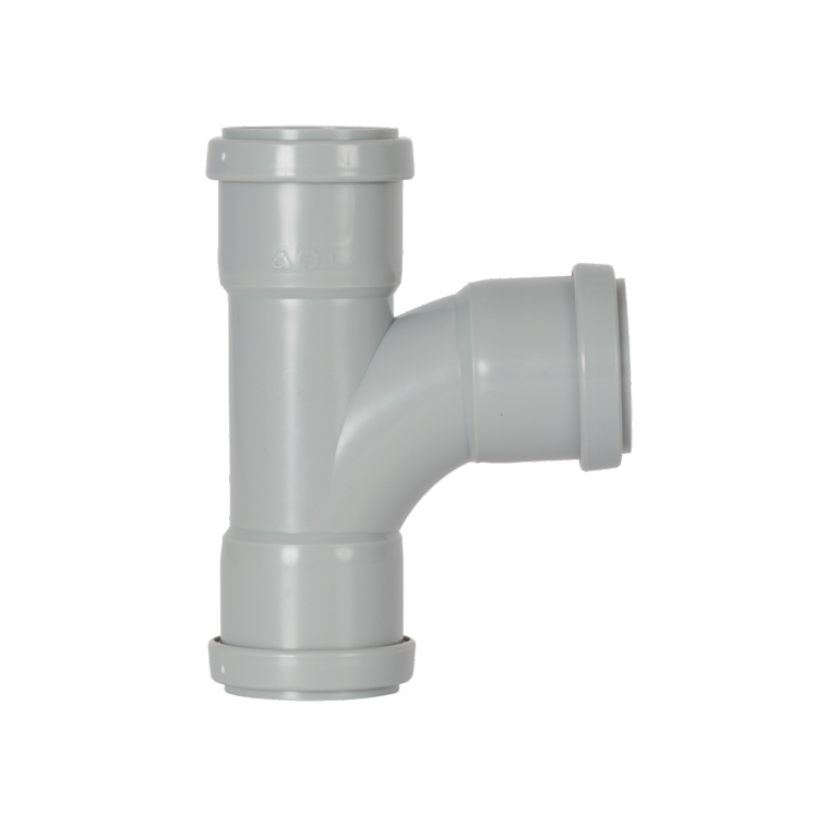 Davant Push Fit Swept Tee 91.25° Grey