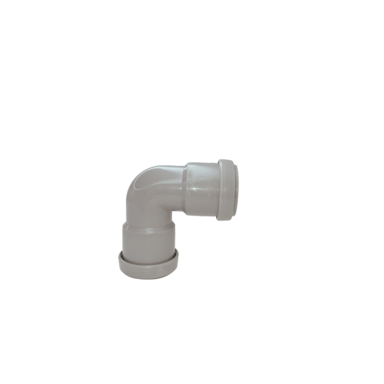Davant Push Fit Knuckle 90° Bend Grey