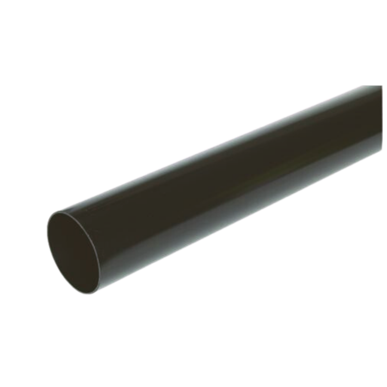 Kayflow Rainwater Round Downpipe Black