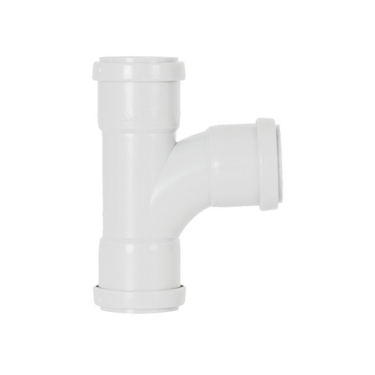 Davant Push Fit Swept Tee 91.25° White