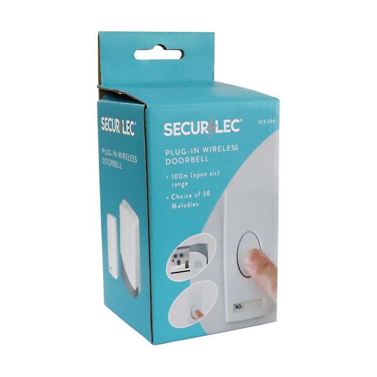 Securlec Plug In Wireless Doorbell & Chime