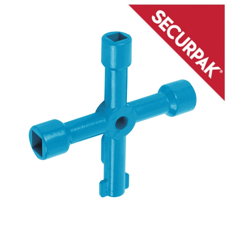 Securpak 4 Way Utility Key Plastic 5 Pack