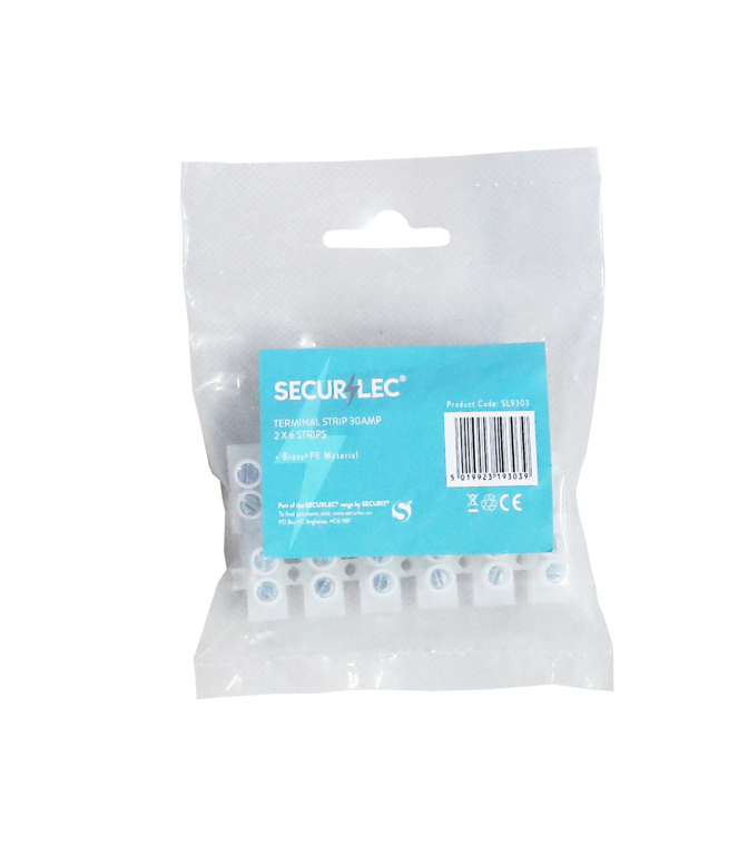 Securlec Terminal Strip 2 x 6 Strips 30A 16mm²