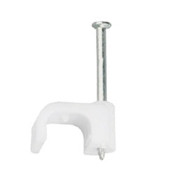Securlec Cable Clip Round White